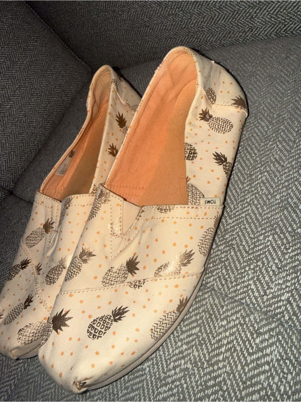TOMS Women's Pineapple Alpargata Slip-On Shoes‎